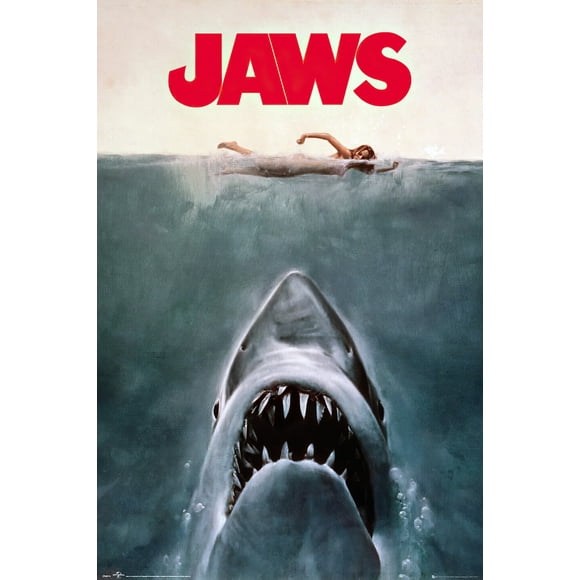 JAWS 1 1975 MOVIE ART POSTER PRINT PREMIUM JAWS 1 1975 MOVIE ART POSTER PRINT PREMIUM